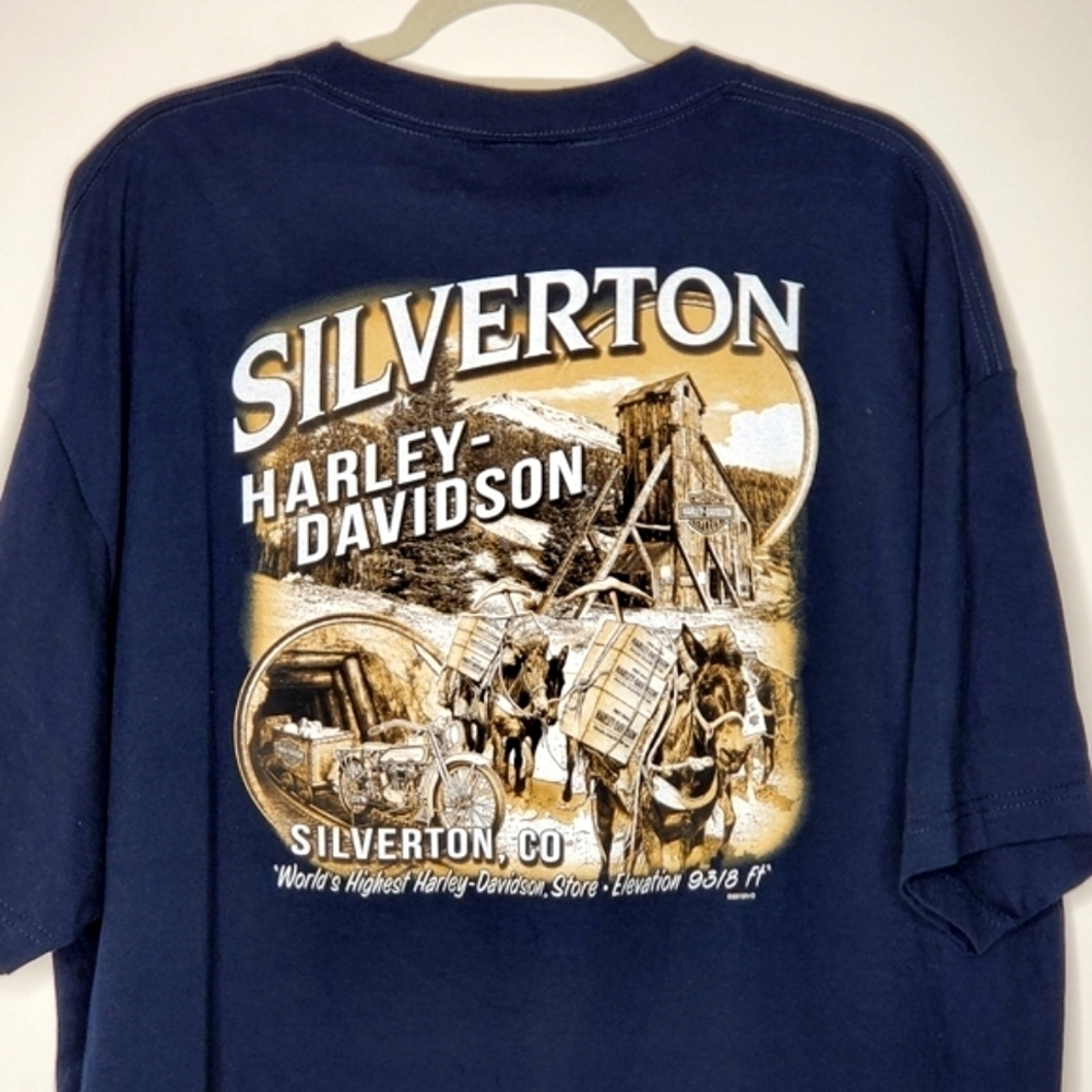Harley‎ Davidson Back and Front Graphic Tee Size 2XL Silverton Colorado Shirt - Picture 3 of 11